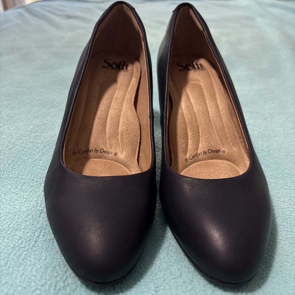 Sofft Leather Block Heels 8M, Padded, EUC Possibly NWOT, Business Work, Dress Up